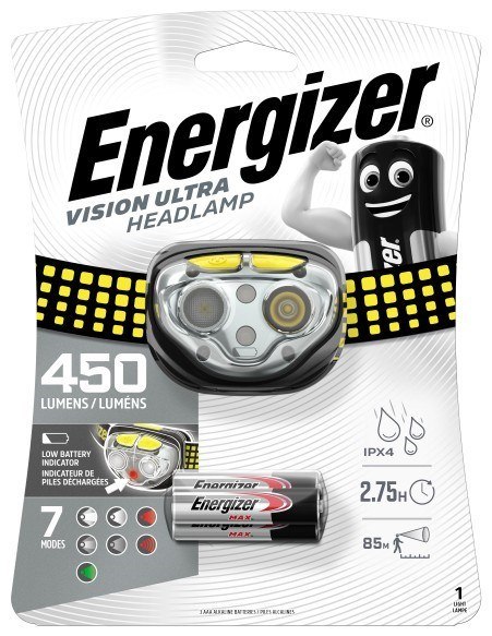 ENERGIZER LATARKA CZOŁOWA HEADLIGHT VISION ULTRA HEADLIGHT 3AAA 450 lm ENERGIZER ENERGIZER LATARKA CZOŁOWA HEADLIGHT VISION ULTRA HEADLIGHT 3AAA 450 lm ENERGIZER