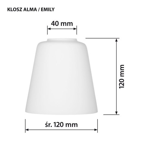 Klosz do lampy ALMA Activejet Klosz do lampy ALMA Activejet