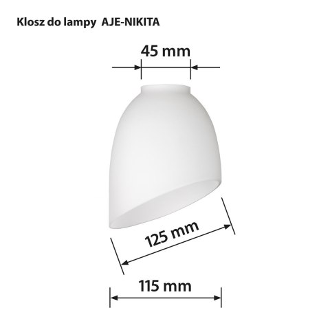 Klosz do lampy NIKITA Activejet Klosz do lampy NIKITA Activejet
