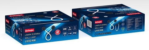 Lampa ścienna LED Activejet AJE-AJE-LIVIO NW Activejet Lampa ścienna LED Activejet AJE-AJE-LIVIO NW Activejet