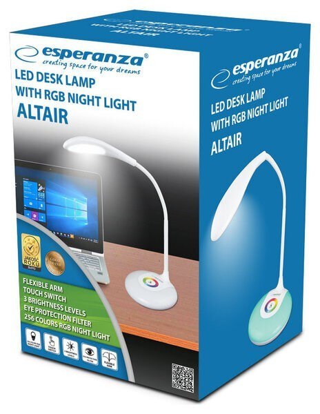 Lampka biurkowa LED Esperanza ALTAIR ELD102 (1m; Biały neutralny) Esperanza Lampka biurkowa LED Esperanza ALTAIR ELD102 (1m; Biały neutralny) Esperanza