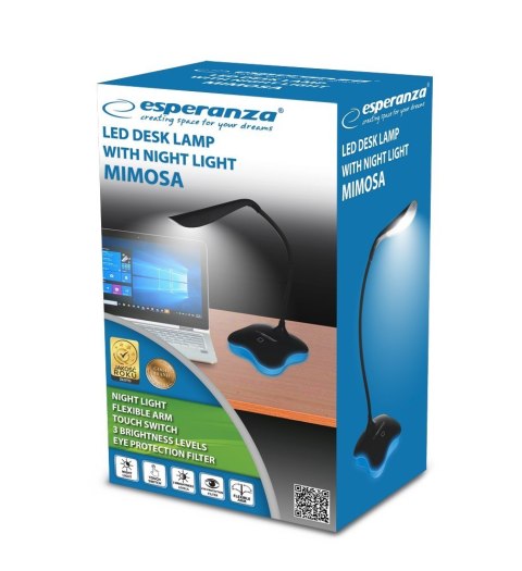 Lampka biurkowa LED Esperanza MIMOSA ELD105K (1m; Biały neutralny) Esperanza Lampka biurkowa LED Esperanza MIMOSA ELD105K (1m; Biały neutralny) Esperanza