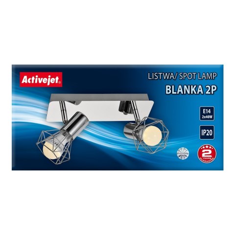 Listwa Activejet AJE-BLANKA 2P (80 W; E14 x 2) Activejet Listwa Activejet AJE-BLANKA 2P (80 W; E14 x 2) Activejet