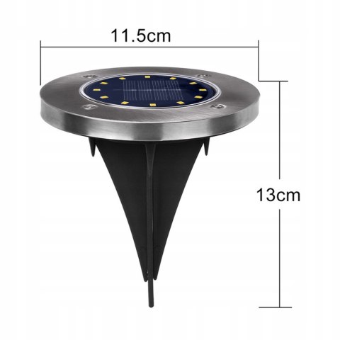 MACLEAN SOLARNA LAMPA NAJAZDOWA OGRODOWA LED IP44, 12 LED SMD, 4000K MCE318 Maclean MACLEAN SOLARNA LAMPA NAJAZDOWA OGRODOWA LED IP44, 12 LED SMD, 4000K MCE318 Maclean