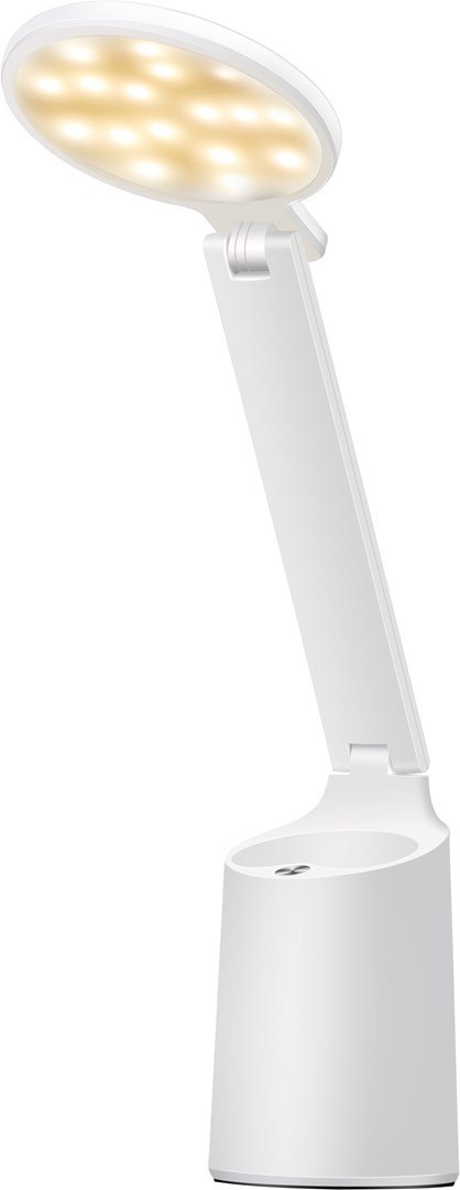 Nowoczesna lampka na biurko LED Activejet FUTURE biała z wbudowaną baterią akumulatorem wielokrotnego ładowania Activejet Nowoczesna lampka na biurko LED Activejet FUTURE biała z wbudowaną baterią akumulatorem wielokrotnego ładowania Activejet