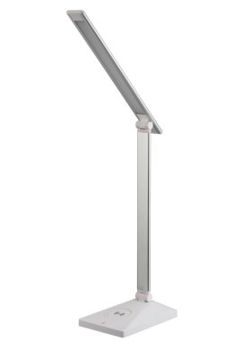 Nowoczesna lampka na biurko LED Activejet PULSAR 2 biała z funkcją szybkiego ładowana bezprzewodowego urządzeń Activejet