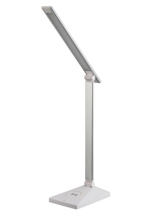 Nowoczesna lampka na biurko LED Activejet PULSAR 2 biała z funkcją szybkiego ładowana bezprzewodowego urządzeń Activejet Nowoczesna lampka na biurko LED Activejet PULSAR 2 biała z funkcją szybkiego ładowana bezprzewodowego urządzeń Activejet