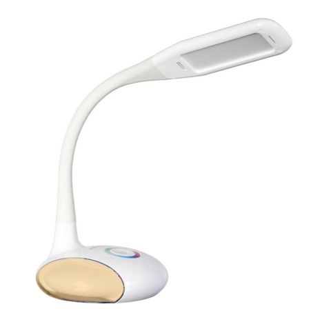 Nowoczesna lampka na biurko wielokolorowa RGB LED Activejet VENUS RGB biała z funkcją oświetlenia nocnego Activejet Nowoczesna lampka na biurko wielokolorowa RGB LED Activejet VENUS RGB biała z funkcją oświetlenia nocnego Activejet