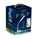 Nowoczesna lampka na biurko wielokolorowa RGB LED Activejet VENUS RGB biała z funkcją oświetlenia nocnego Activejet