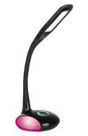 Nowoczesna lampka na biurko wielokolorowa RGB LED Activejet VENUS RGB czarna z funkcją oświetlenia nocnego Activejet