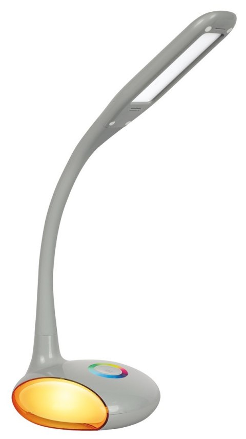 Nowoczesna lampka na biurko wielokolorowa RGB LED Activejet VENUS RGB szara z funkcją oświetlenia nocnego Activejet Nowoczesna lampka na biurko wielokolorowa RGB LED Activejet VENUS RGB szara z funkcją oświetlenia nocnego Activejet
