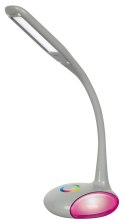 Nowoczesna lampka na biurko wielokolorowa RGB LED Activejet VENUS RGB szara z funkcją oświetlenia nocnego Activejet