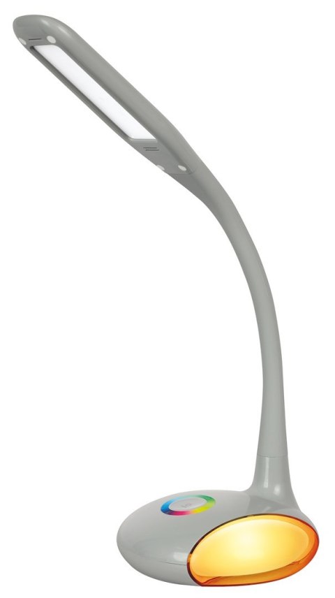 Nowoczesna lampka na biurko wielokolorowa RGB LED Activejet VENUS RGB szara z funkcją oświetlenia nocnego Activejet Nowoczesna lampka na biurko wielokolorowa RGB LED Activejet VENUS RGB szara z funkcją oświetlenia nocnego Activejet