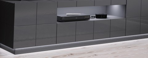 Oświetlenie LED szafka RTV REJA białe Cama MEBLE Oświetlenie LED szafka RTV REJA białe Cama MEBLE