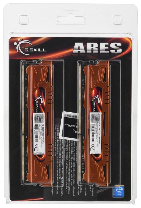 G.SKILL ARES DDR3 2X8GB 1600MHZ CL10 XMP LOW PROFILE F3-1600C10D-16GAO G.SKILL G.SKILL ARES DDR3 2X8GB 1600MHZ CL10 XMP LOW PROFILE F3-1600C10D-16GAO G.SKILL