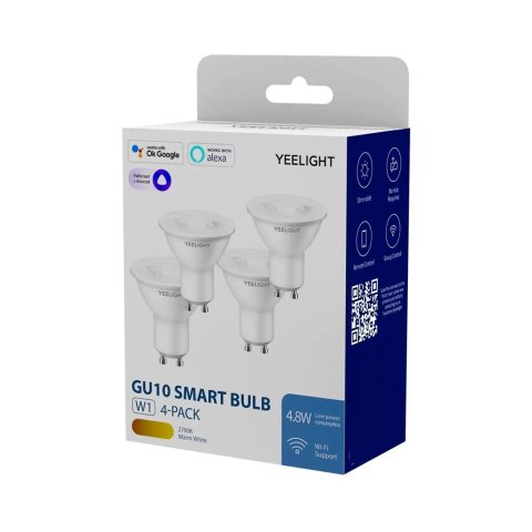 Inteligentna żarówka Yeelight W1 GU10 (ściemnialna) 4szt YLDP004 YEELIGHT Inteligentna żarówka Yeelight W1 GU10 (ściemnialna) 4szt YLDP004 YEELIGHT