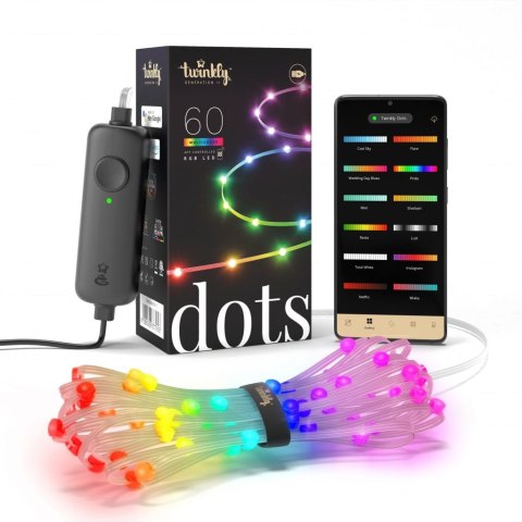 Inteligentne lampki Twinkly Dots 60 RGB USB 3 m Twinkly Inteligentne lampki Twinkly Dots 60 RGB USB 3 m Twinkly