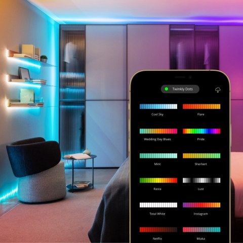 Inteligentne lampki Twinkly Dots 60 RGB USB 3 m Twinkly Inteligentne lampki Twinkly Dots 60 RGB USB 3 m Twinkly