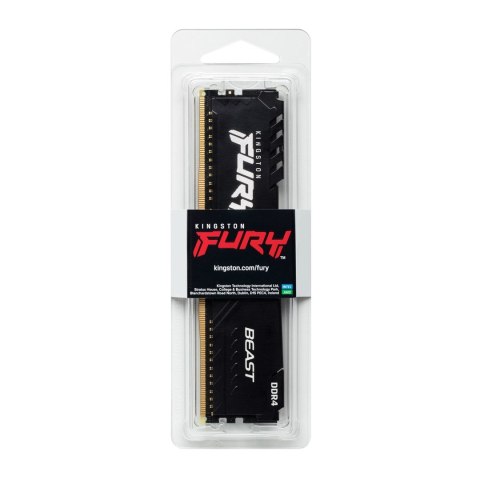 Kingston FURY DDR4 16GB (1x16GB) 3200MHz CL16 Beast Black Kingston Kingston FURY DDR4 16GB (1x16GB) 3200MHz CL16 Beast Black Kingston