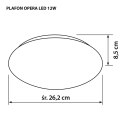 Nowoczesny plafon sufitowy LED Activejet OPERA 12W Activejet
