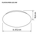 Nowoczesny plafon sufitowy LED Activejet OPERA 24W Activejet