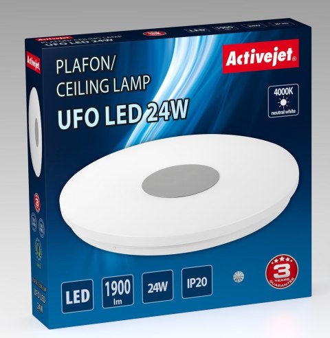 Nowoczesny plafon sufitowy LED Activejet UFO 24W Activejet Nowoczesny plafon sufitowy LED Activejet UFO 24W Activejet