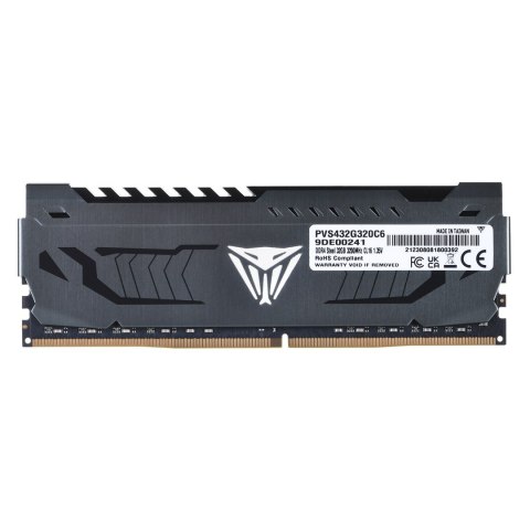 PATRIOT VIPER STEEL DDR4 32GB 3200MHz CL16 Patriot Memory PATRIOT VIPER STEEL DDR4 32GB 3200MHz CL16 Patriot Memory