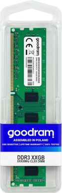 Pamięć GoodRam PC1333 GR1333D364L9/8G (DDR3 DIMM; 1 x 8 GB; 1333 MHz; CL9) GoodRam