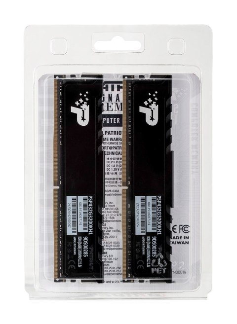 Patriot Premium Black DDR4 2x16GB 3200MHz Patriot Memory Patriot Premium Black DDR4 2x16GB 3200MHz Patriot Memory