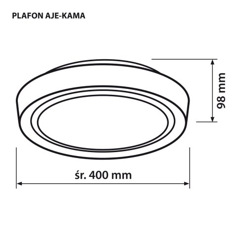 Plafon sufitowy LED Activejet AJE-KAMA 24W Activejet Plafon sufitowy LED Activejet AJE-KAMA 24W Activejet