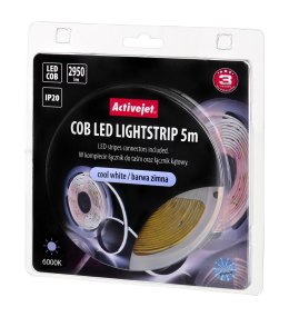 Taśma LED COB 5m barwa zimna IP20 Activejet