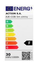 Taśma LED COB 5m barwa zimna IP20 Activejet