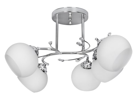 Żyrandol klasyczna lampa sufitowa wisząca Activejet IRMA Nikiel 5xE27 do salonu Activejet Żyrandol klasyczna lampa sufitowa wisząca Activejet IRMA Nikiel 5xE27 do salonu Activejet