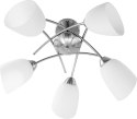 Żyrandol klasyczna lampa sufitowa wisząca Activejet NIKITA Nikiel 5xE27 do salonu Activejet