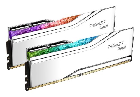 G.SKILL TRIDENT Z5 ROYAL RGB DDR5 2X32GB 6000MHZ CL28 SILVER F5-6000J2836G32GX2-TR5S G.SKILL G.SKILL TRIDENT Z5 ROYAL RGB DDR5 2X32GB 6000MHZ CL28 SILVER F5-6000J2836G32GX2-TR5S G.SKILL