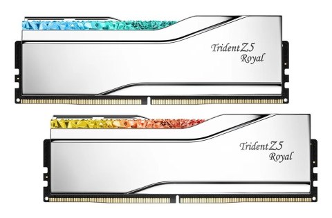 G.SKILL TRIDENT Z5 ROYAL RGB DDR5 2X32GB 6000MHZ CL28 SILVER F5-6000J2836G32GX2-TR5S G.SKILL G.SKILL TRIDENT Z5 ROYAL RGB DDR5 2X32GB 6000MHZ CL28 SILVER F5-6000J2836G32GX2-TR5S G.SKILL