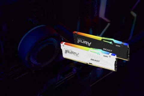 KINGSTON DDR5 64GB 6000MT/s CL30 DIMM (Kit of 2) FURY Beast RGB XMP Kingston KINGSTON DDR5 64GB 6000MT/s CL30 DIMM (Kit of 2) FURY Beast RGB XMP Kingston