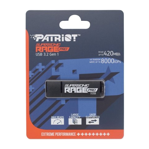 PATRIOT RAGE PRO 420/400 MB/s 512GB USB 3.2 Patriot Memory PATRIOT RAGE PRO 420/400 MB/s 512GB USB 3.2 Patriot Memory