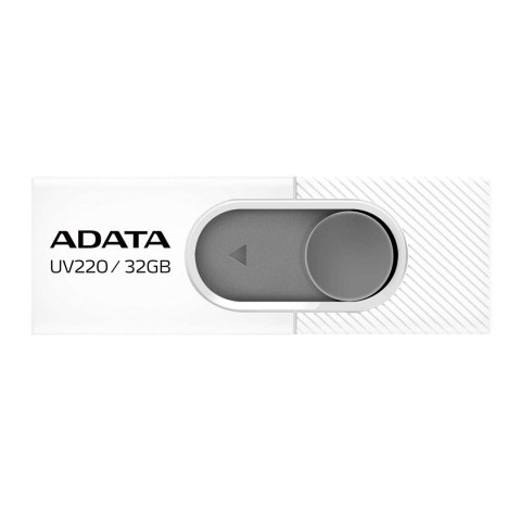 Pendrive ADATA UV220 AUV220-32G-RWHGY (32GB; USB 2.0; kolor biały) ADATA Pendrive ADATA UV220 AUV220-32G-RWHGY (32GB; USB 2.0; kolor biały) ADATA