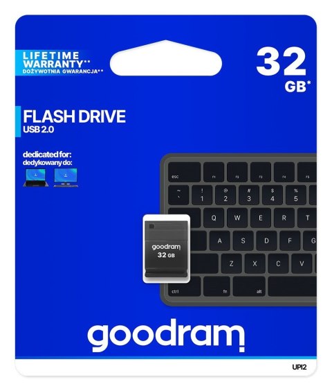 Pendrive GoodRam Piccolo UPI2-0320K0R11 (32GB; USB 2.0; kolor czarny) GoodRam Pendrive GoodRam Piccolo UPI2-0320K0R11 (32GB; USB 2.0; kolor czarny) GoodRam