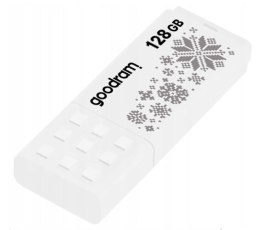 Pendrive GoodRam UME2-1280W00R11-WI (128GB; USB 2.0; kolor biały) WINTER GoodRam