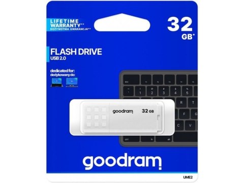 Pendrive GoodRam UME2 UME2-0320W0R11 (32GB; USB 2.0; kolor biały) GoodRam Pendrive GoodRam UME2 UME2-0320W0R11 (32GB; USB 2.0; kolor biały) GoodRam