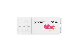 Pendrive GoodRam UME3-0160W0R11-V (16GB; USB 3.0; kolor biały) VALENTINE GoodRam