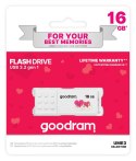 Pendrive GoodRam UME3-0160W0R11-V (16GB; USB 3.0; kolor biały) VALENTINE GoodRam