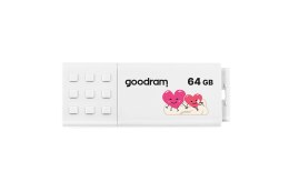 Pendrive GoodRam UME3-0640W0R11-V (64GB; USB 3.0; kolor biały) VALENTINE GoodRam