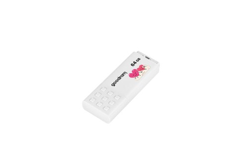Pendrive GoodRam UME3-0640W0R11-V (64GB; USB 3.0; kolor biały) VALENTINE GoodRam Pendrive GoodRam UME3-0640W0R11-V (64GB; USB 3.0; kolor biały) VALENTINE GoodRam