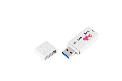 Pendrive GoodRam UME3-0640W0R11-V (64GB; USB 3.0; kolor biały) VALENTINE GoodRam Pendrive GoodRam UME3-0640W0R11-V (64GB; USB 3.0; kolor biały) VALENTINE GoodRam