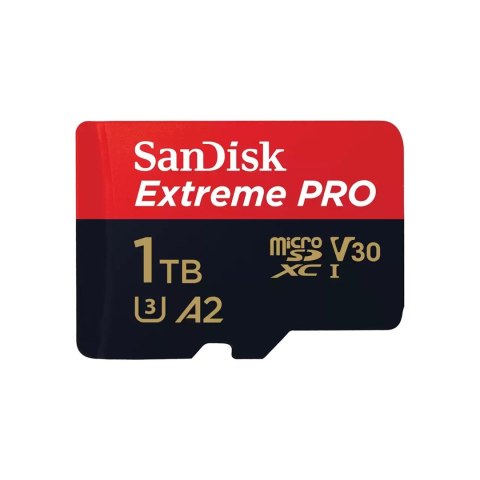 KARTA PAMIĘCI SANDISK EXTREME PRO microSDXC 1TB 200/140 MB/s A2 C10 V30 UHS-I U3 SanDisk KARTA PAMIĘCI SANDISK EXTREME PRO microSDXC 1TB 200/140 MB/s A2 C10 V30 UHS-I U3 SanDisk