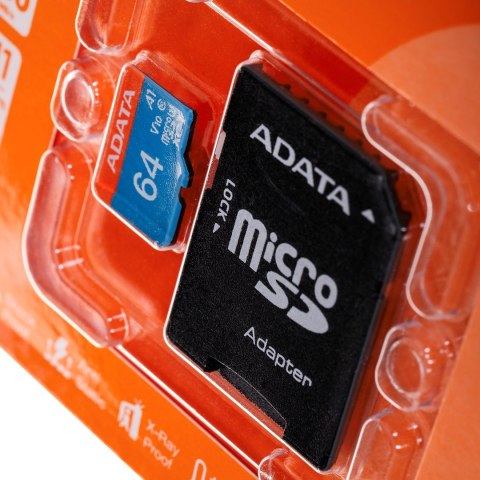 Karta pamięci ADATA PREMIER AUSDX64GUICL10A1-RA1 (64GB; Class 10; Adapter) ADATA Karta pamięci ADATA PREMIER AUSDX64GUICL10A1-RA1 (64GB; Class 10; Adapter) ADATA