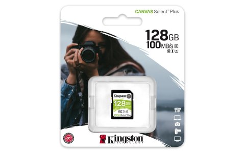 Karta pamięci Kingston Canvas Select Plus SDS2/128GB (128GB; Class U3, V30; Karta pamięci) Kingston Karta pamięci Kingston Canvas Select Plus SDS2/128GB (128GB; Class U3, V30; Karta pamięci) Kingston